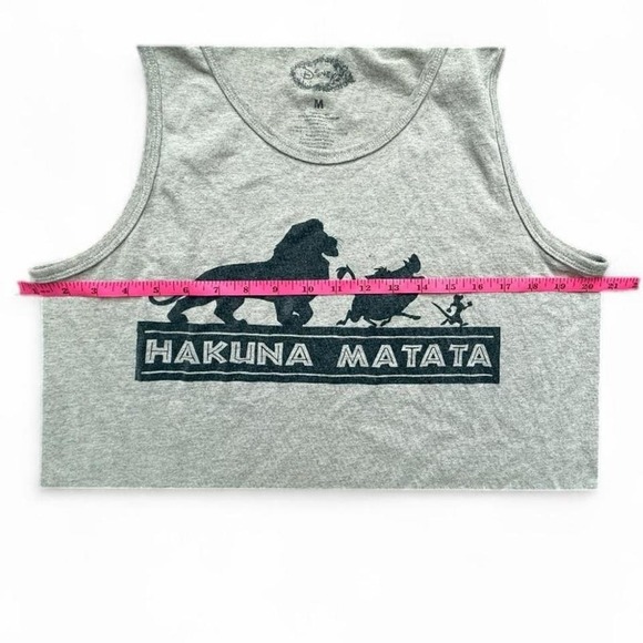 Disney The Lion King Hakuna Matata Tank Top Gray Women's M Graphic Tee - Picture 3 of 6